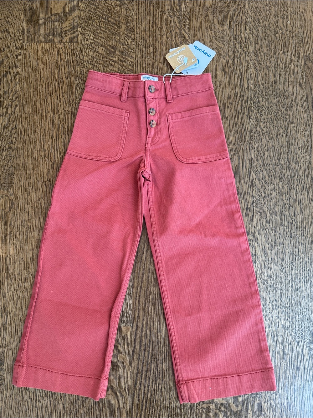 Mayoral girls jeans denim Nantucket red